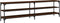 vidaXL - Tv-meubel - 180x30x50 - cm - bewerkt - hout - metaal - bruin - eikenkleur