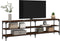 vidaXL - Tv-meubel - 180x30x50 - cm - bewerkt - hout - metaal - bruin - eikenkleur