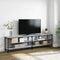 vidaXL - Tv-meubel - 180x30x50 - cm - bewerkt - hout - metaal - grijs - sonoma - eiken
