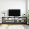 vidaXL - Tv-meubel - 180x30x50 - cm - bewerkt - hout - metaal - grijs - sonoma - eiken