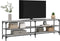 vidaXL - Tv-meubel - 180x30x50 - cm - bewerkt - hout - metaal - grijs - sonoma - eiken