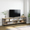 vidaXL - Tv-meubel - 180x30x50 - cm - bewerkt - hout - metaal - sonoma - eikenkleurig