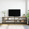 vidaXL - Tv-meubel - 180x30x50 - cm - bewerkt - hout - metaal - sonoma - eikenkleurig