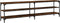 vidaXL - Tv-meubel - 180x30x50 - cm - bewerkt - hout - metaal - gerookt - eikenkleurig