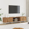 vidaXL - Tv-meubel - 180x31,5x40 - cm - bewerkt - hout - artisanaal - eikenkleurig