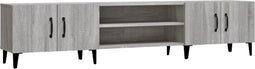 vidaXL - Tv-meubel - 180x31,5x40 - cm - bewerkt - hout - grijs - sonoma - eikenkleurig