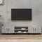 vidaXL - Tv-meubel - 180x31,5x40 - cm - bewerkt - hout - grijs - sonoma - eikenkleurig