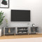 vidaXL - Tv-meubel - 180x31,5x40 - cm - bewerkt - hout - grijs - sonoma - eikenkleurig
