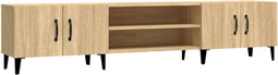 vidaXL - Tv-meubel - 180x31,5x40 - cm - bewerkt - hout - sonoma - eikenkleurig