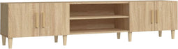 vidaXL - Tv-meubel - 180x31,5x40 - cm - bewerkt - hout - sonoma - eikenkleurig
