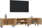 vidaXL - Tv-meubel - 180x31,5x40 - cm - bewerkt - hout - sonoma - eikenkleurig
