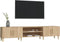 vidaXL - Tv-meubel - 180x31,5x40 - cm - bewerkt - hout - sonoma - eikenkleurig