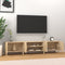 vidaXL - Tv-meubel - 180x31,5x40 - cm - bewerkt - hout - sonoma - eikenkleurig