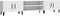 vidaXL - Tv-meubel - 180x31,5x40 - cm - bewerkt - hout - wit
