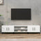 vidaXL - Tv-meubel - 180x31,5x40 - cm - bewerkt - hout - wit