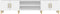 vidaXL - Tv-meubel - 180x31,5x40 - cm - bewerkt - hout - wit