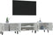 vidaXL - Tv-meubel - 180x31,5x40 - cm - bewerkt - hout - wit