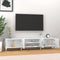 vidaXL - Tv-meubel - 180x31,5x40 - cm - bewerkt - hout - wit