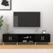 vidaXL - Tv-meubel - 180x31,5x40 - cm - bewerkt - hout - zwart