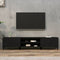 vidaXL - Tv-meubel - 180x31,5x40 - cm - bewerkt - hout - zwart