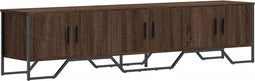 vidaXL - Tv-meubel - 180x34x41 - cm - bewerkt - hout - bruin - eikenkleurig