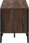 vidaXL - Tv-meubel - 180x34x41 - cm - bewerkt - hout - bruin - eikenkleurig