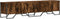 vidaXL - Tv-meubel - 180x34x41 - cm - bewerkt - hout - gerookt - eikenkleurig