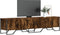 vidaXL - Tv-meubel - 180x34x41 - cm - bewerkt - hout - gerookt - eikenkleurig