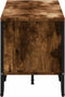 vidaXL - Tv-meubel - 180x34x41 - cm - bewerkt - hout - gerookt - eikenkleurig