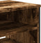 vidaXL - Tv-meubel - 180x34x41 - cm - bewerkt - hout - gerookt - eikenkleurig