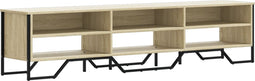 vidaXL - Tv-meubel - 180x34x41 - cm - bewerkt - hout - sonoma - eikenkleurig
