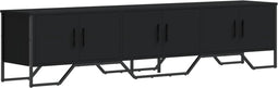vidaXL - Tv-meubel - 180x34x41 - cm - bewerkt - hout - zwart