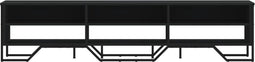 vidaXL - Tv-meubel - 180x34x41 - cm - bewerkt - hout - zwart