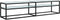 vidaXL - Tv-meubel - 180x40x40,5 - cm - gehard - glas - witmarmerkleurig