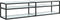 vidaXL - Tv-meubel - 180x40x40,5 - cm - gehard - glas - witmarmerkleurig