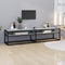 vidaXL - Tv-meubel - 180x40x40,5 - cm - gehard - glas - witmarmerkleurig