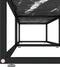 vidaXL - Tv-meubel - 180x40x40,5 - cm - gehard - glas - zwartmarmerkleurig