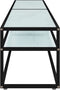 vidaXL - Tv-meubel - 180x40x40,5 - cm - gehard - glas - witmarmerkleurig