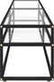 vidaXL - Tv-meubel - 180x40x40,5 - cm - gehard - glas - transparant
