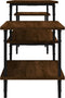 vidaXL - Tv-meubel - 197x35x52 - cm - bewerkt - hout - bruin - eikenkleur