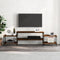 vidaXL - Tv-meubel - 197x35x52 - cm - bewerkt - hout - bruin - eikenkleur