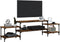 vidaXL - Tv-meubel - 197x35x52 - cm - bewerkt - hout - gerookt - eikenkleurig