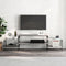 vidaXL - Tv-meubel - 197x35x52 - cm - bewerkt - hout - grijs - sonoma - eikenkleurig