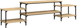 vidaXL - Tv-meubel - 197x35x52 - cm - bewerkt - hout - sonoma - eikenkleurig