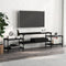 vidaXL - Tv-meubel - 197x35x52 - cm - bewerkt - hout - zwart