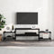 vidaXL - Tv-meubel - 197x35x52 - cm - bewerkt - hout - zwart