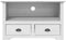 vidaXL - Tv-meubel - 2 - lades - BODO - 91,5x44,5x56 - cm - massief - grenenhout - wit