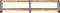 vidaXL - Tv-meubel - 200x30x40 - cm - massief - mangohout