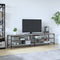 vidaXL - Tv-meubel - 200x30x50 - cm - bewerkt - hout - metaal - grijs - sonoma - eiken