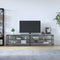 vidaXL - Tv-meubel - 200x30x50 - cm - bewerkt - hout - metaal - grijs - sonoma - eiken